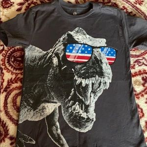 Kid’s gray Dino t-shirt. SiZe small